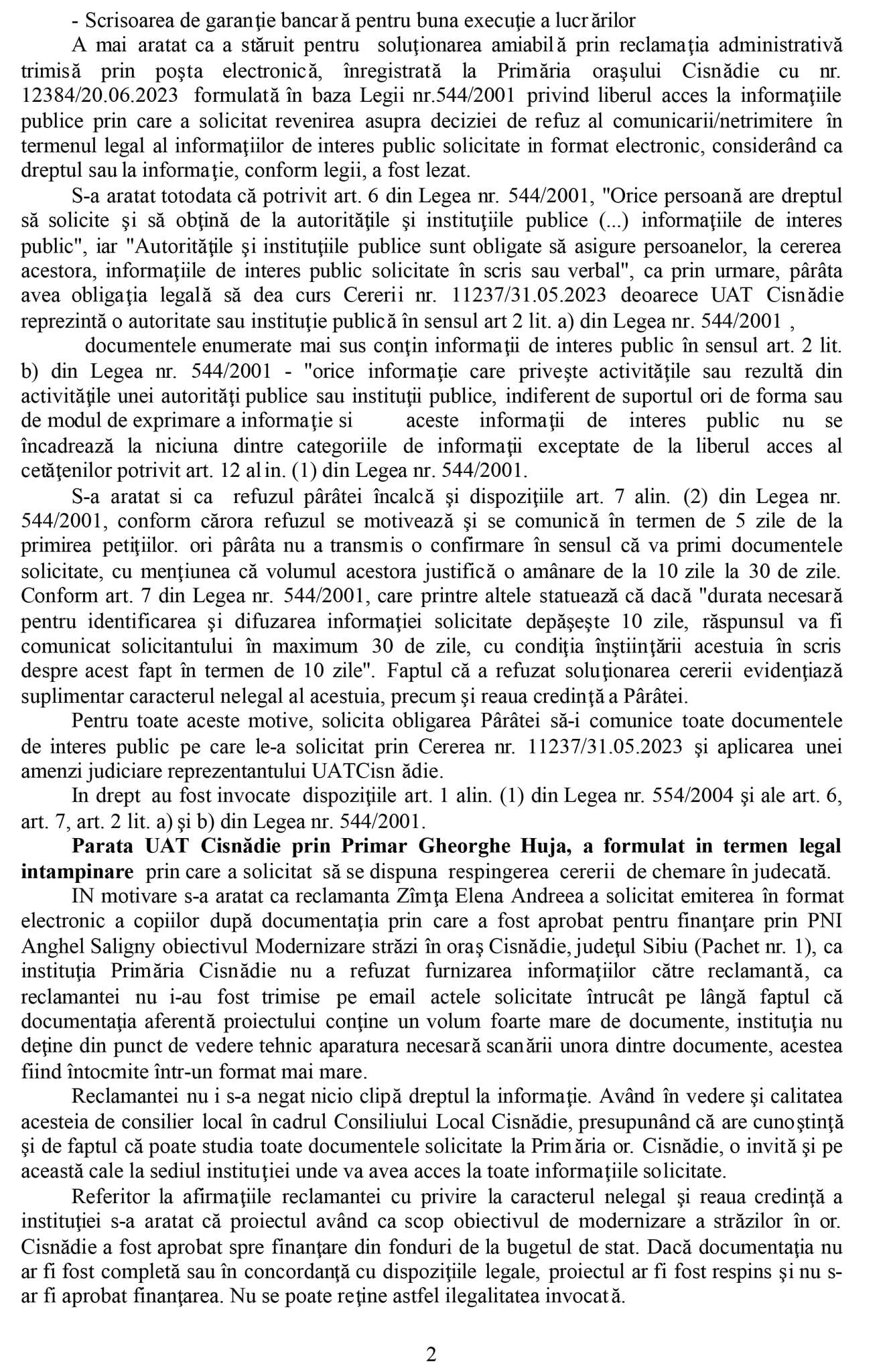 Lupta pentru transparență: Cum am obținut documentația privind asfaltarea străzilor din Cisnădie