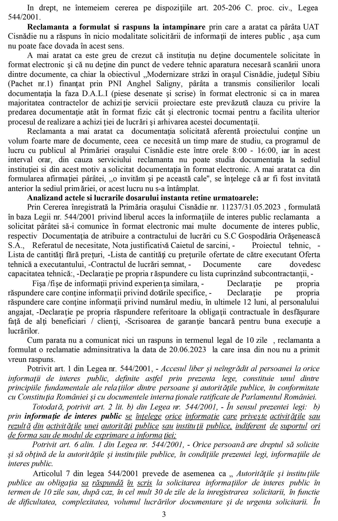 Lupta pentru transparență: Cum am obținut documentația privind asfaltarea străzilor din Cisnădie