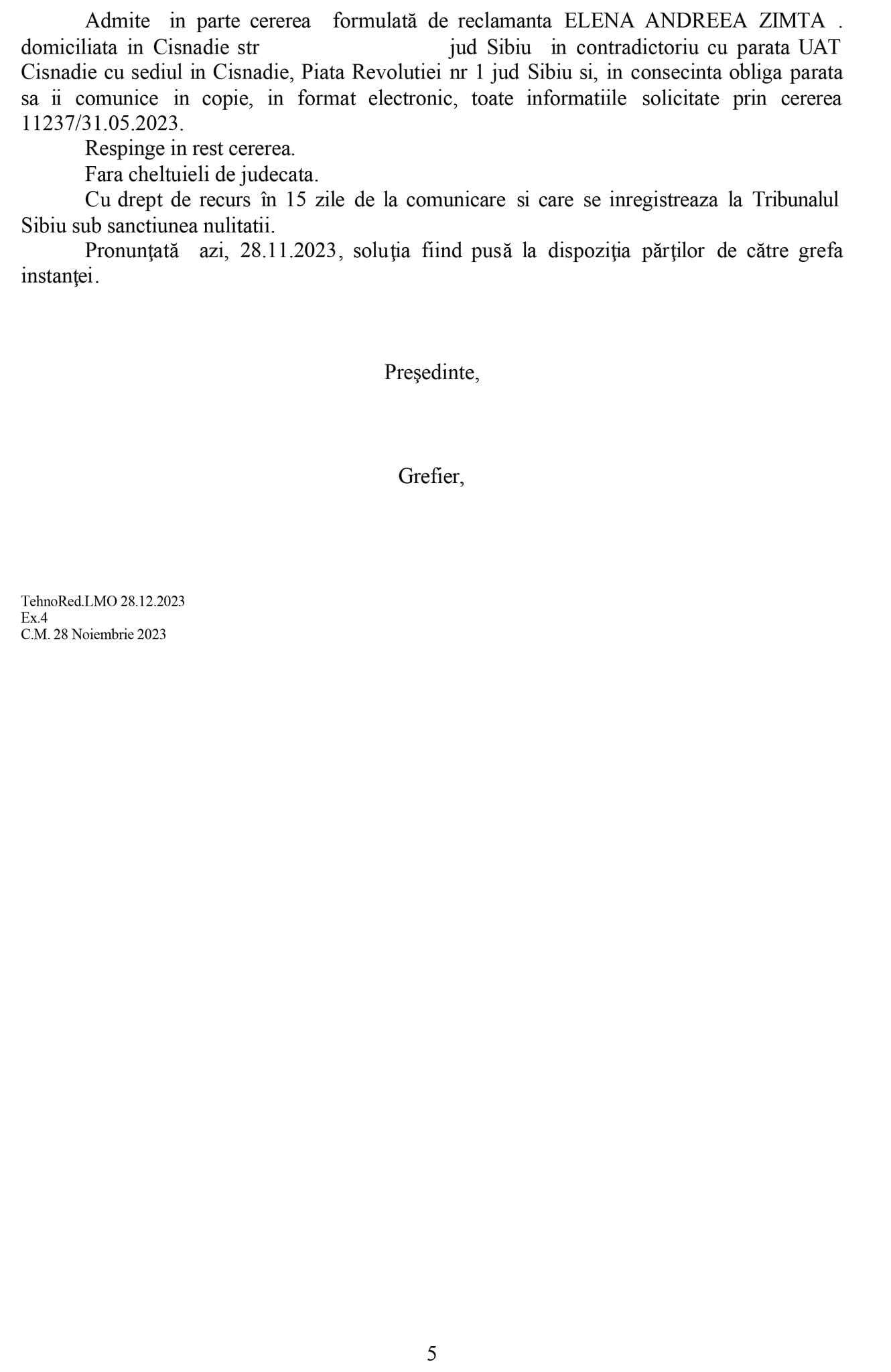 Lupta pentru transparență: Cum am obținut documentația privind asfaltarea străzilor din Cisnădie